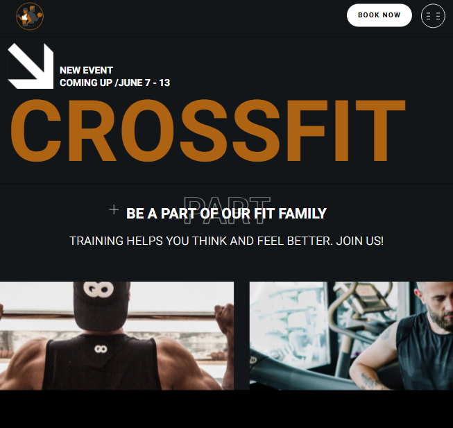 Crossfit Website Screenshot