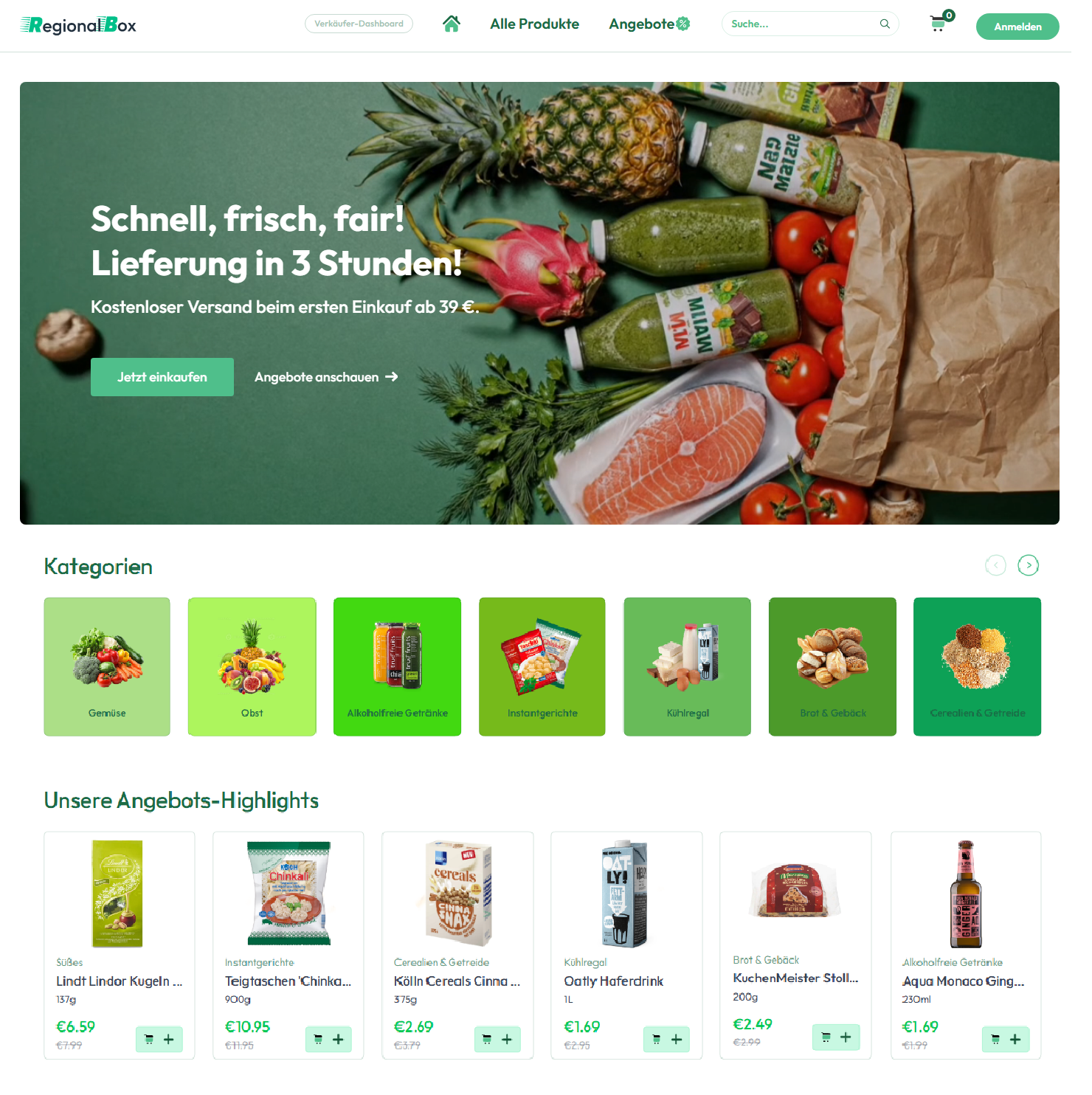 RegionalBox Website Screenshot